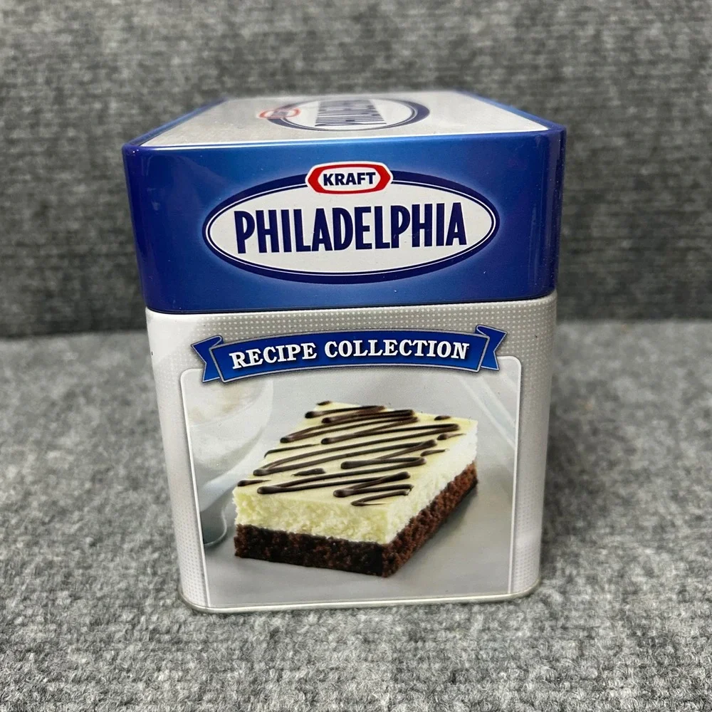 Kraft Philadelphia Cream Cheese Recipe Collection Tin with Cards 2008 Vintage